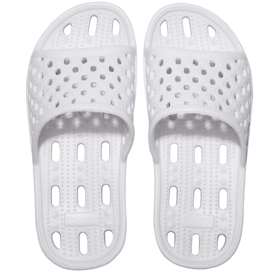 Quick Drying Shower Slippers for Men and Women with Drainage Holes, Non Slip Bath Slippers gym house pool Dorm shose