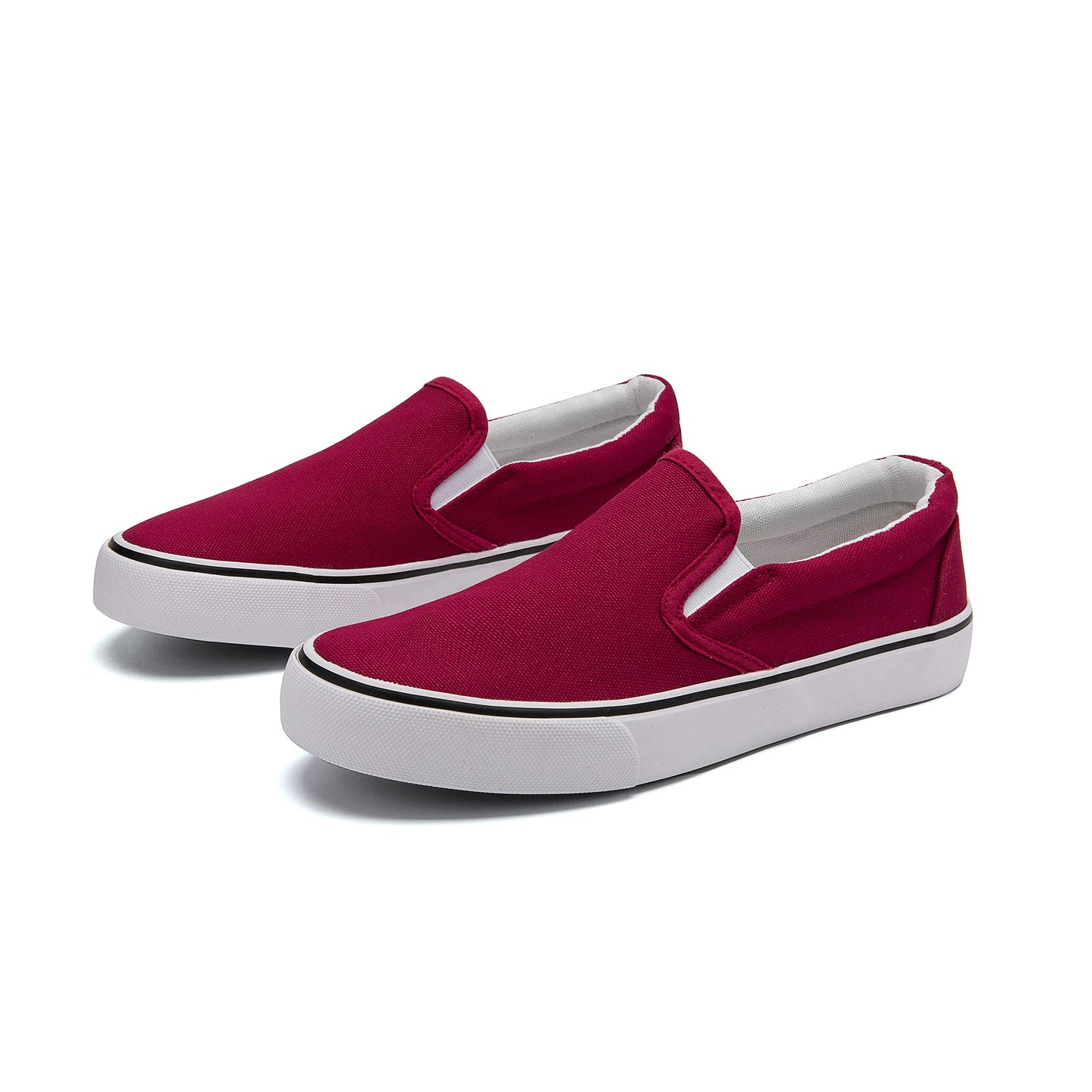 Low-Top Slip Ons Women's Fashion Sneakers Casual Canvas Sneakers for Women Comfortable Flats Breathable Padded Insole Slip on Sneakers Women Low Slip on Shoes